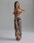 De La Falaise Cotton Silk Sarong / Black Arabesque